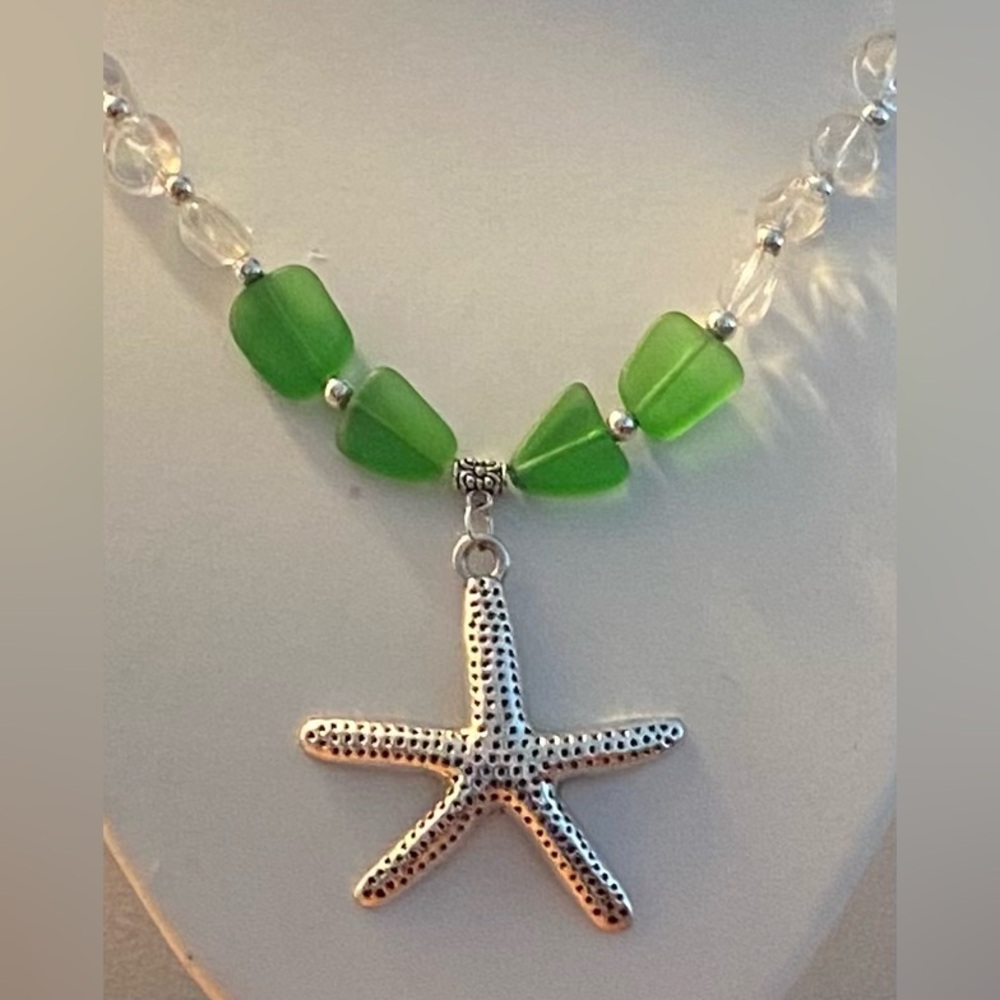 NEW cultured sea glass necklace